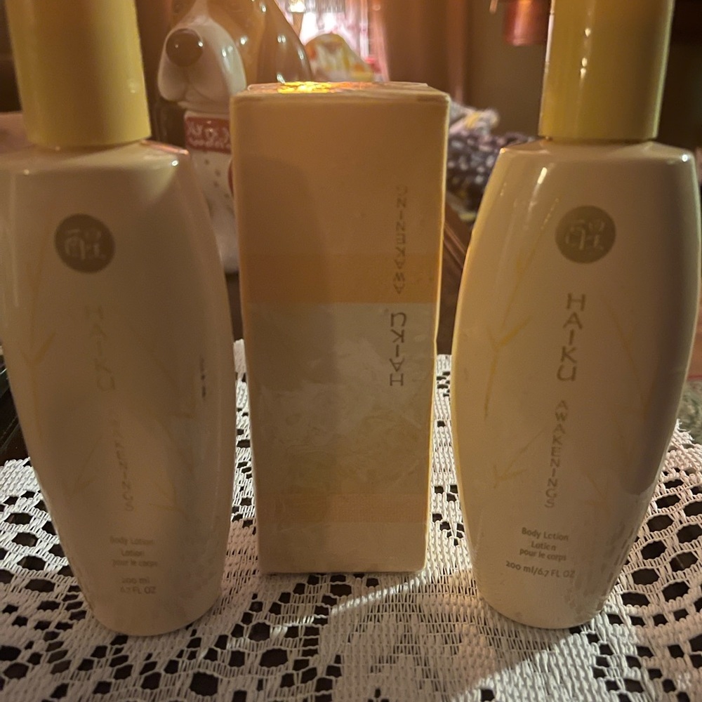 Avon Haiku Awakening and body lotion new old stock